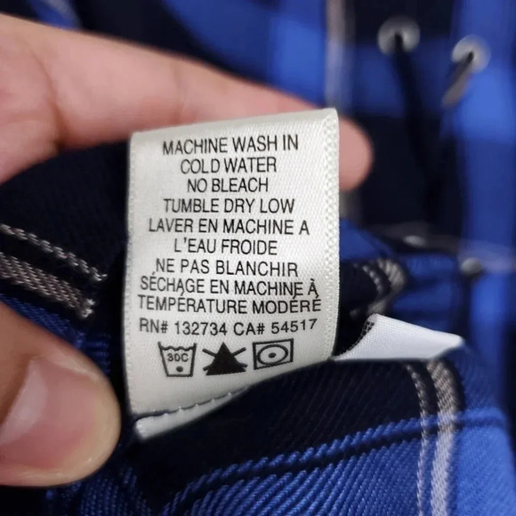 Cloth & Stone Plaid Rayon Lace Back Blouse - Picture 5 of 9